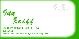 ida reiff business card